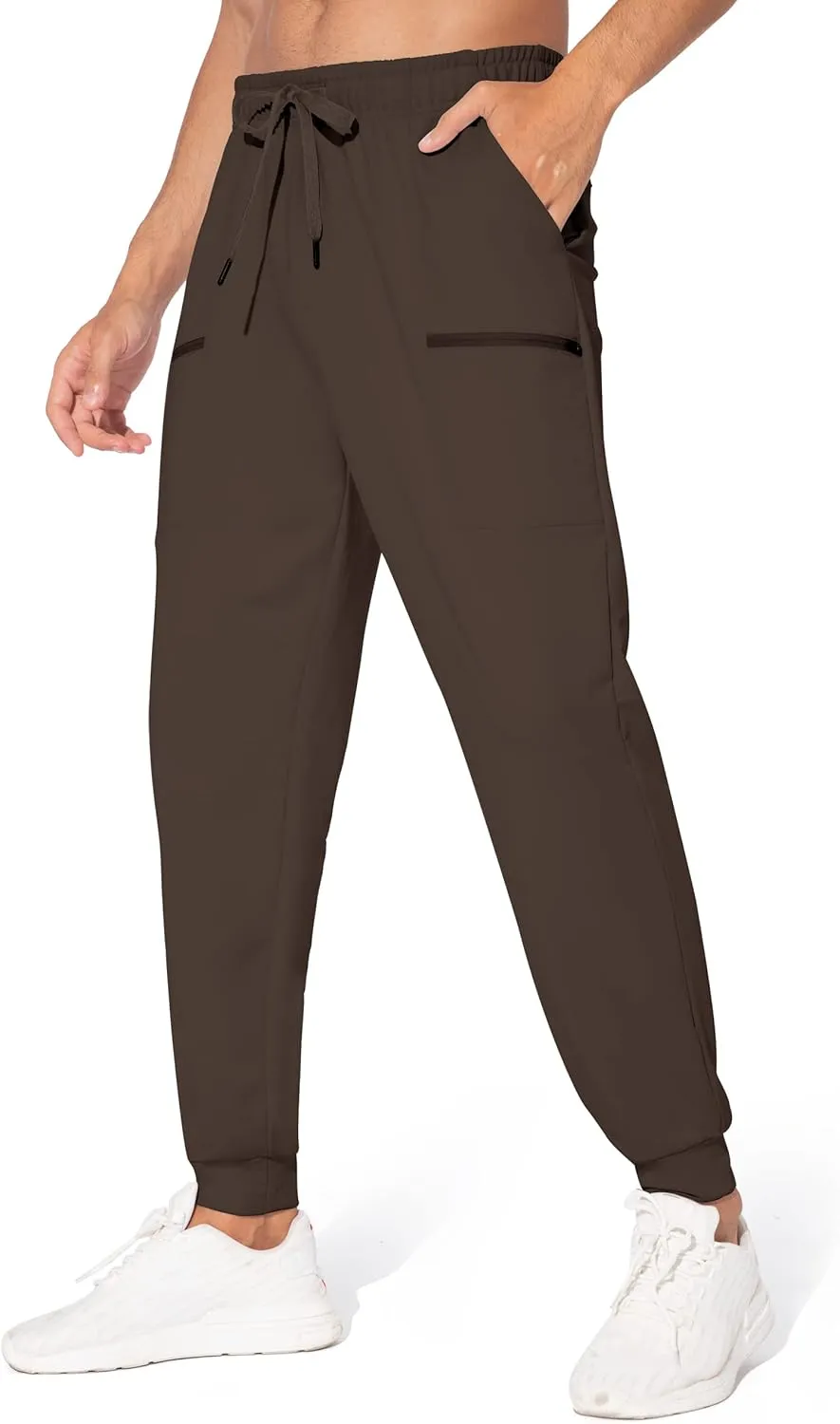 M MAROAUT Men's Joggers Pants - Lightweight Sweatpants with Zipper Pockets, Gym Workout Pants for Athletic Running Casual