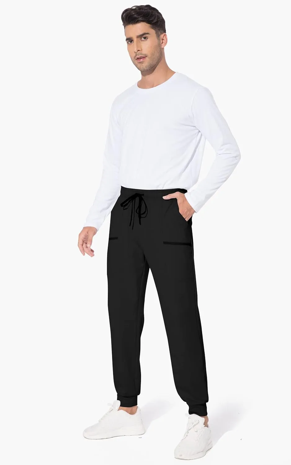 M MAROAUT Men's Joggers Pants - Lightweight Sweatpants with Zipper Pockets, Gym Workout Pants for Athletic Running Casual