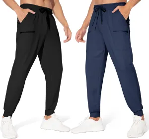 M MAROAUT Men's Joggers Pants - Lightweight Sweatpants with Zipper Pockets, Gym Workout Pants for Athletic Running Casual