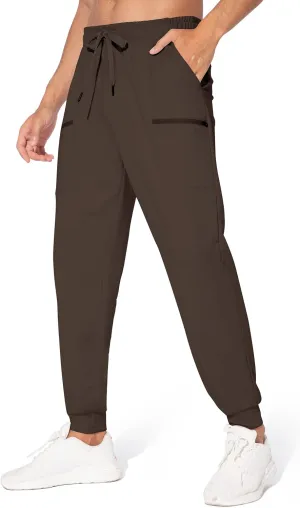 M MAROAUT Men's Joggers Pants - Lightweight Sweatpants with Zipper Pockets, Gym Workout Pants for Athletic Running Casual