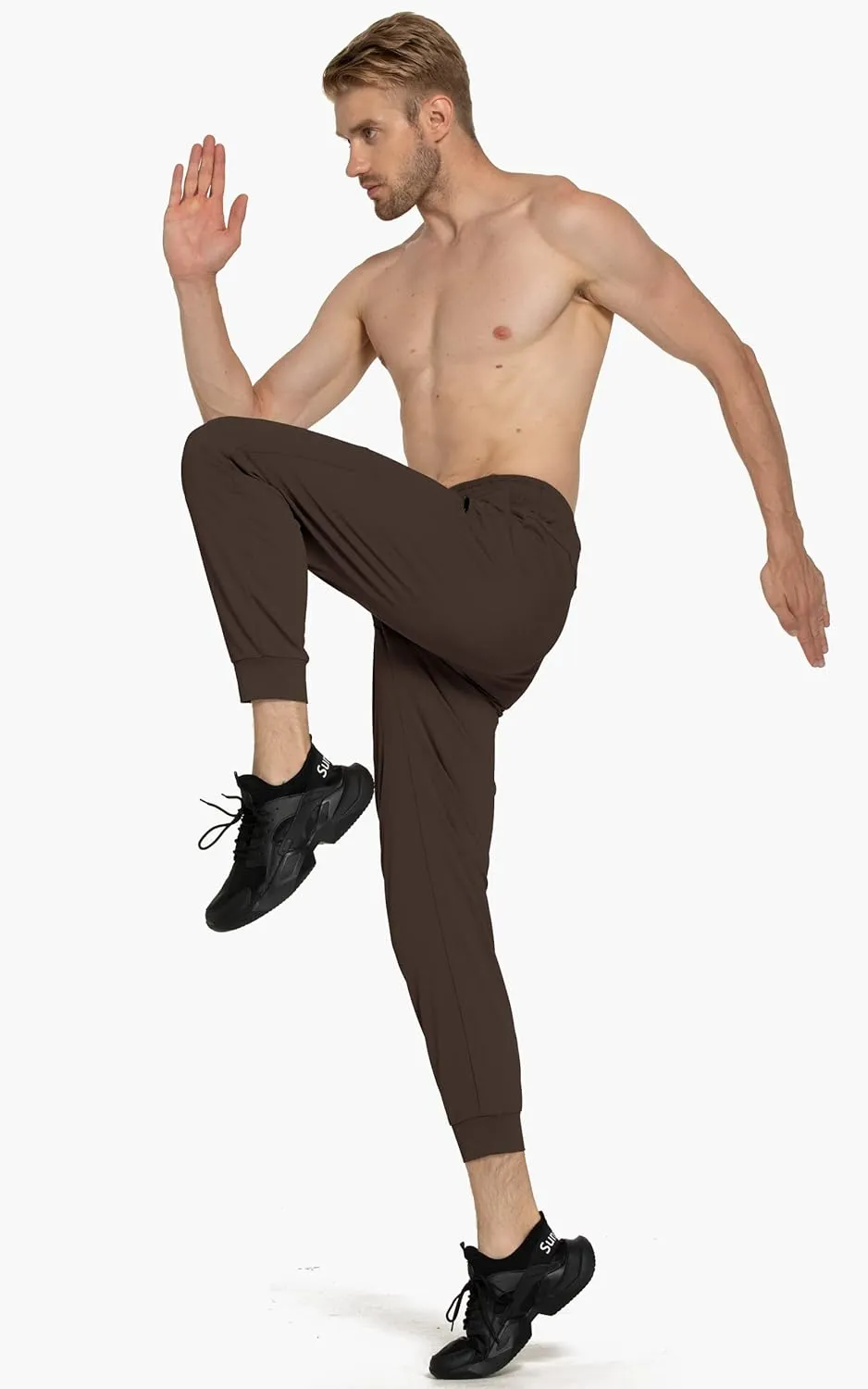 M MAROAUT Men's Joggers Pants - Lightweight Sweatpants with Zipper Pockets, Gym Workout Pants for Athletic Running Casual