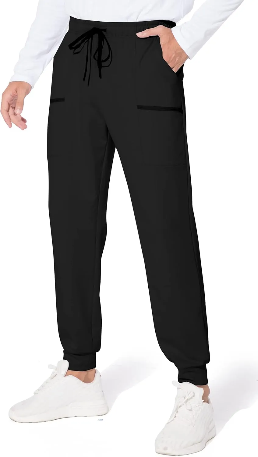 M MAROAUT Men's Joggers Pants - Lightweight Sweatpants with Zipper Pockets, Gym Workout Pants for Athletic Running Casual