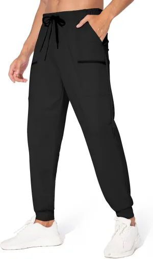 M MAROAUT Men's Joggers Pants - Lightweight Sweatpants with Zipper Pockets, Gym Workout Pants for Athletic Running Casual