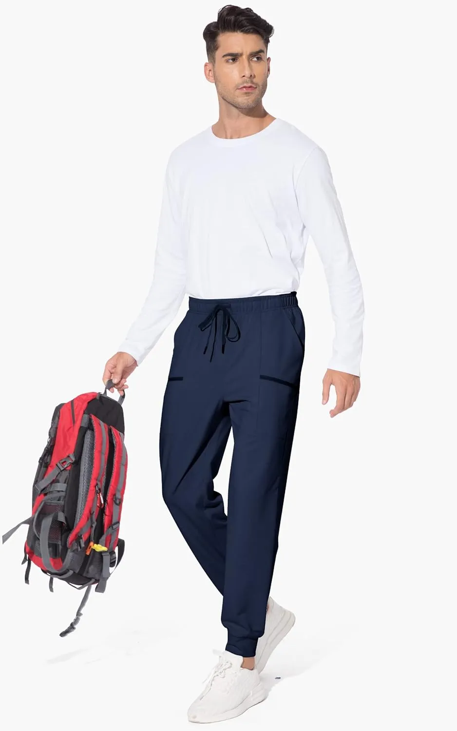 M MAROAUT Men's Joggers Pants - Lightweight Sweatpants with Zipper Pockets, Gym Workout Pants for Athletic Running Casual