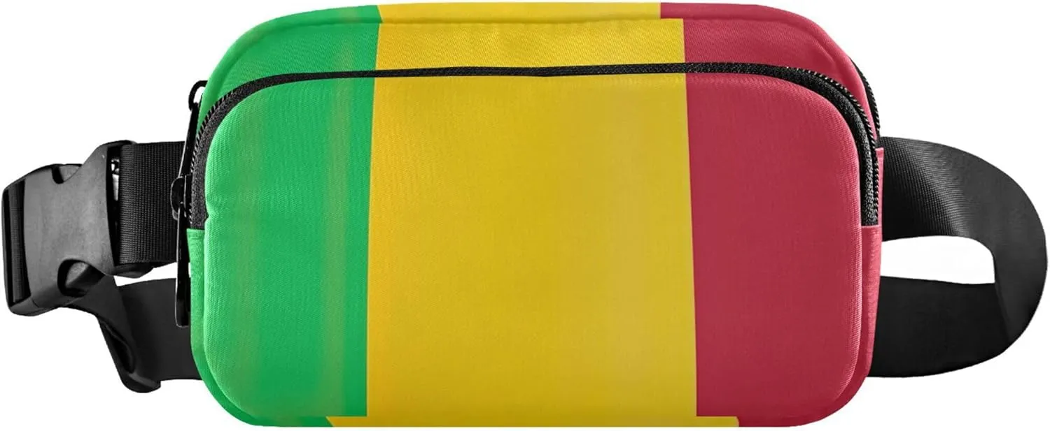 Mali Flag Women Fanny Packs Waterproof Hip Pack Belt Bag Cute Cross Body Waist Pack