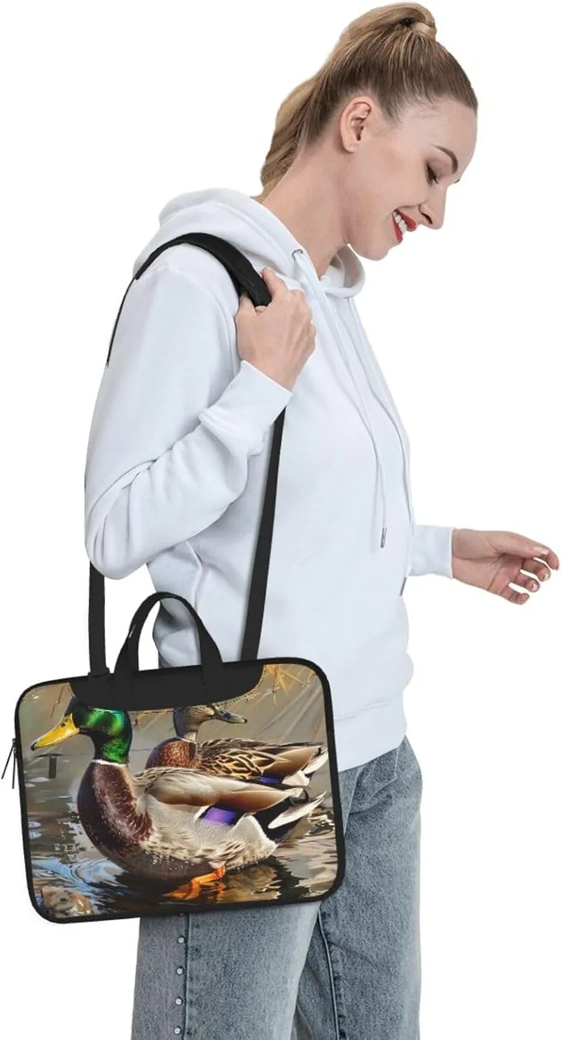 Mallard Duck Printed Laptop Tote Bag Laptop Tote Bag Travel Bag Business Computer Bag Work Bag for Men Women