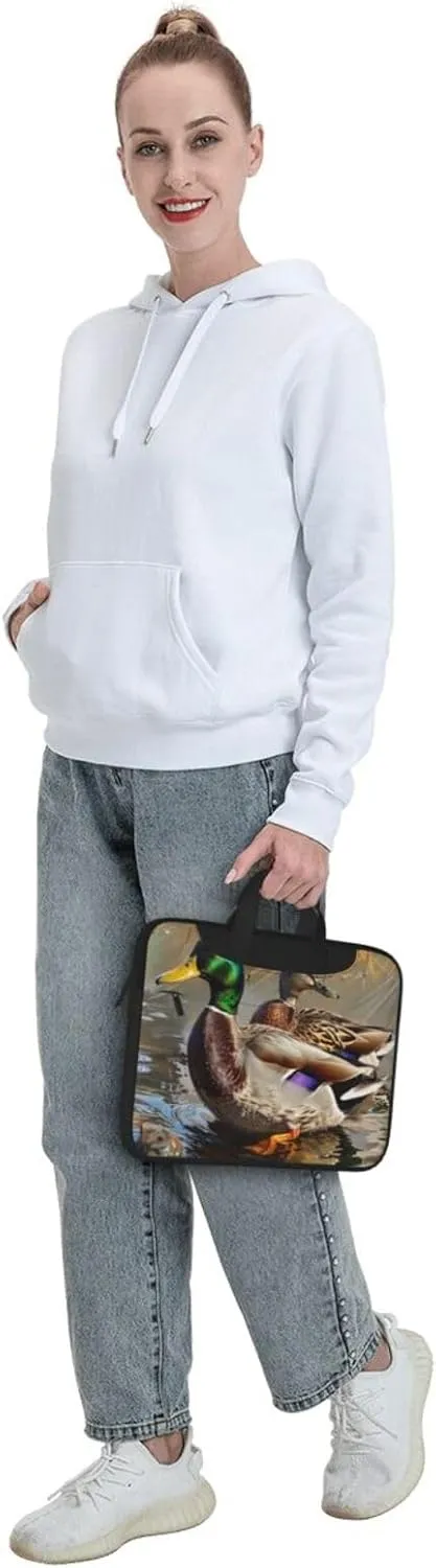 Mallard Duck Printed Laptop Tote Bag Laptop Tote Bag Travel Bag Business Computer Bag Work Bag for Men Women