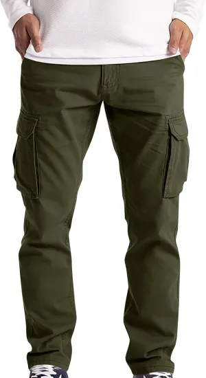Mens Camo Pants Bell Bottom Pants for Men Fashion Loose Handsome Pocketjeans Pants Tooling Camouflage Pants M-4Xl