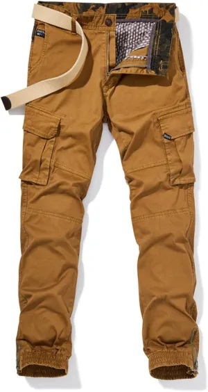 Mens Cargo Pants Slim Fit Hiking Pants Men Outdoor Trousers Lightweight Joggers Work Pants Military Hiking Pants