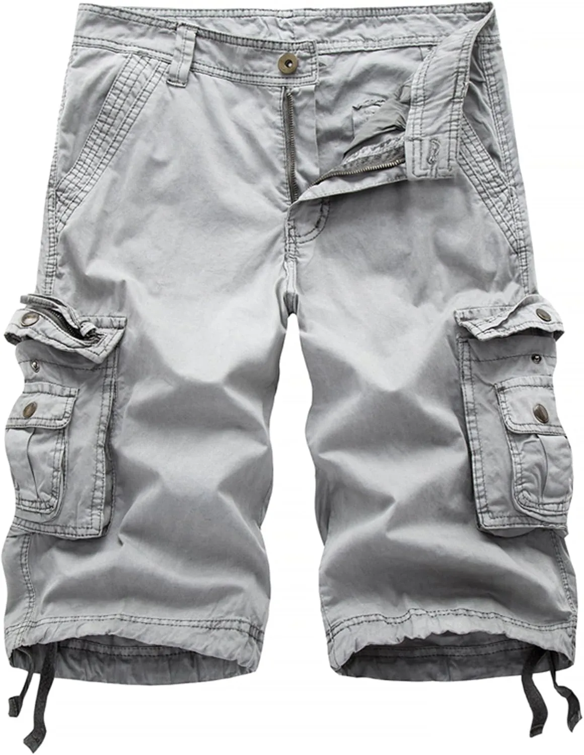 Mens Cargo Shorts Cotton Multi-Pocket Outdoor Camouflage Cargo Shorts