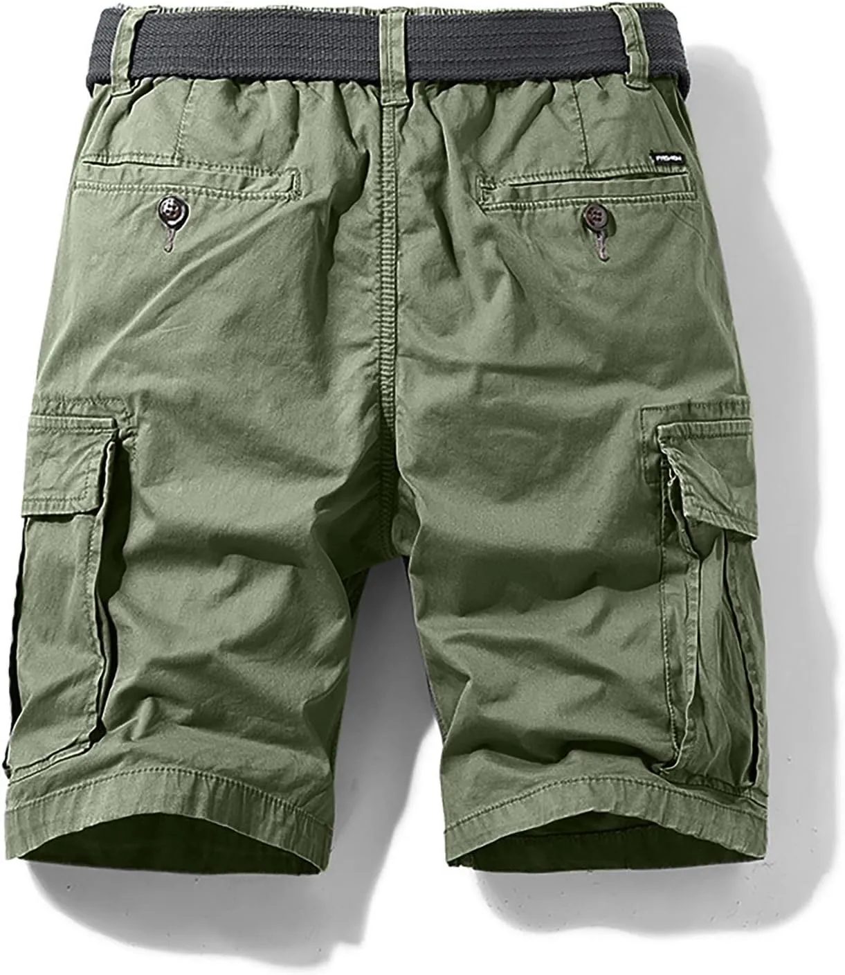 Mens Cargo Shorts Elastic Waist Outdoor Tactical Shorts Lightweight Breathable Athletic Shorts Loose Fit Gym Shorts