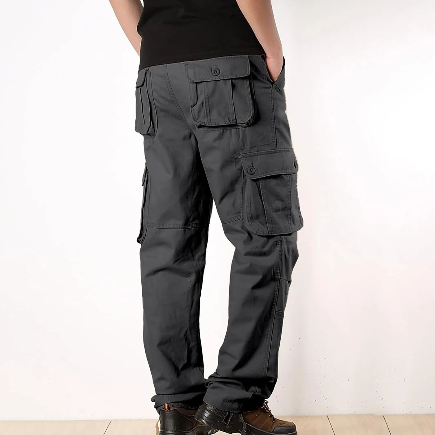 Men's Joggers Pants Lightweight Cargo Pants for Mens Fleece Cargo Pants Lined Track Pants Men Man Sports Sweat