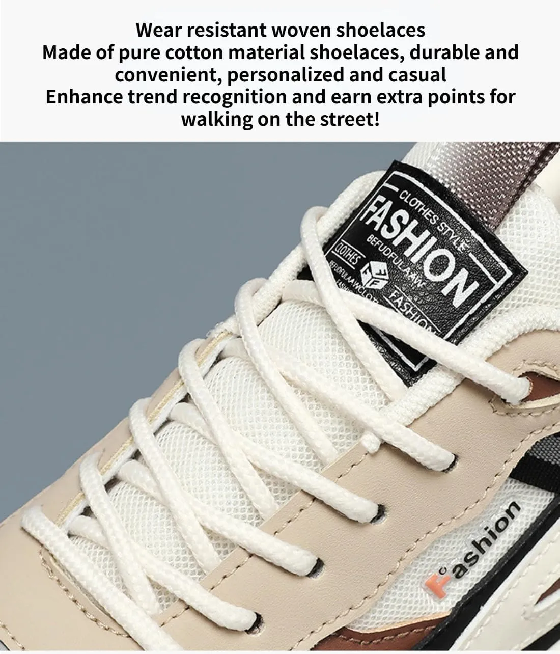 Men's Korean Style Comfortable Tennis Breathable Mesh Color Blocking Trend Non Slip Running Sneakers