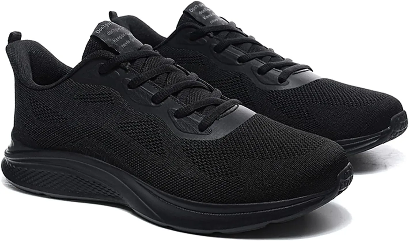 Mens Mesh Breathable Lace Up Solid Color Casual Fashion Simple Shoes Running Sneaker Socks Shoes for Men