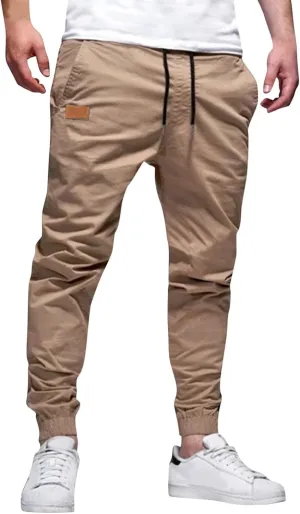 Mens Pants Joggers with Pockets Casual Sweatpants Pants Drawstring Chino Pants Twill Track Jogging Outdoor Cargo Cargo Pants