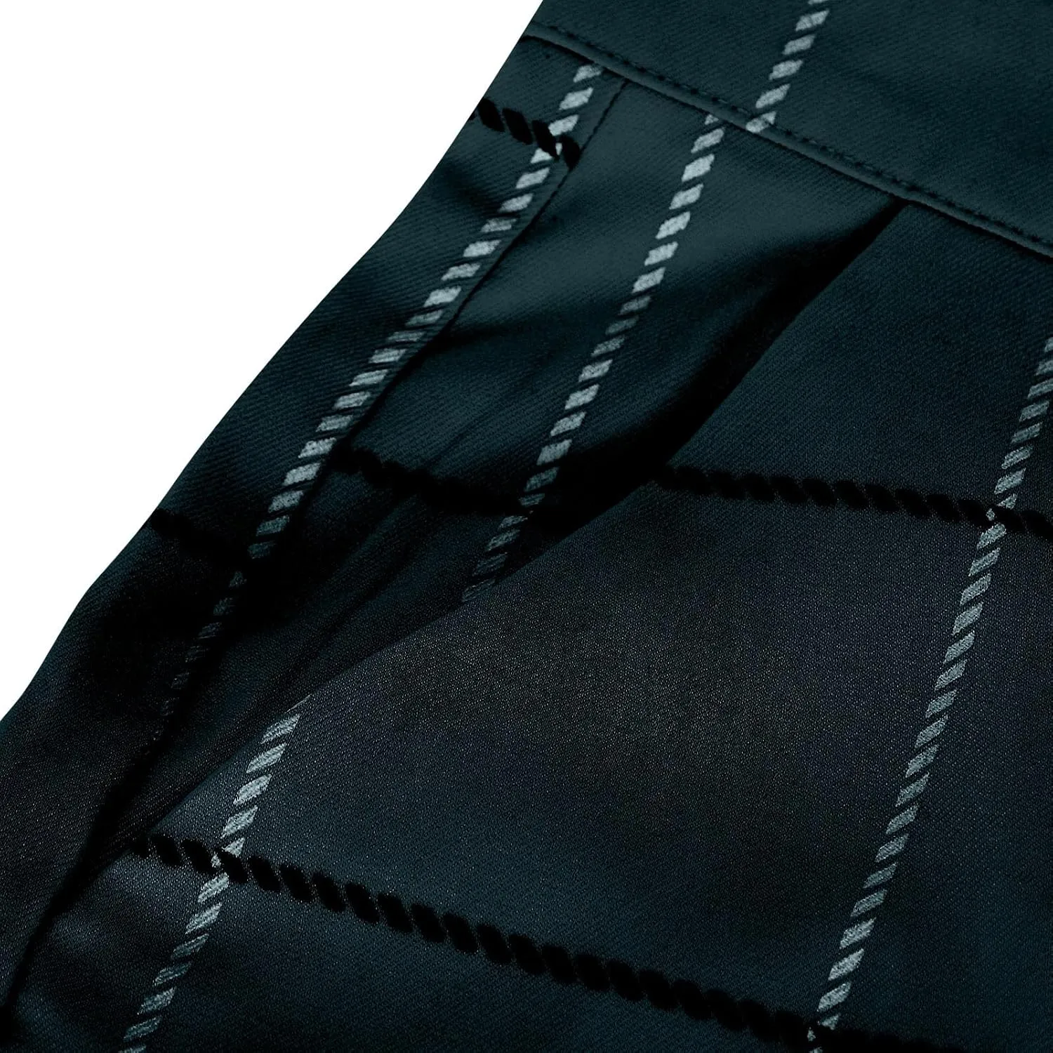 Mens Plaid Dress Pants Fashion Stretch Chino Pants Men Slim Fit Skinny Long Pants Casual Business Golf Pants