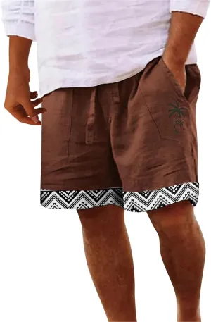 Men's Shorts 5 Minute Pants Solid Color Beach Sports Fitness Shorts Men's Cotton Shorts Mens Quick Dry Big and Tall
