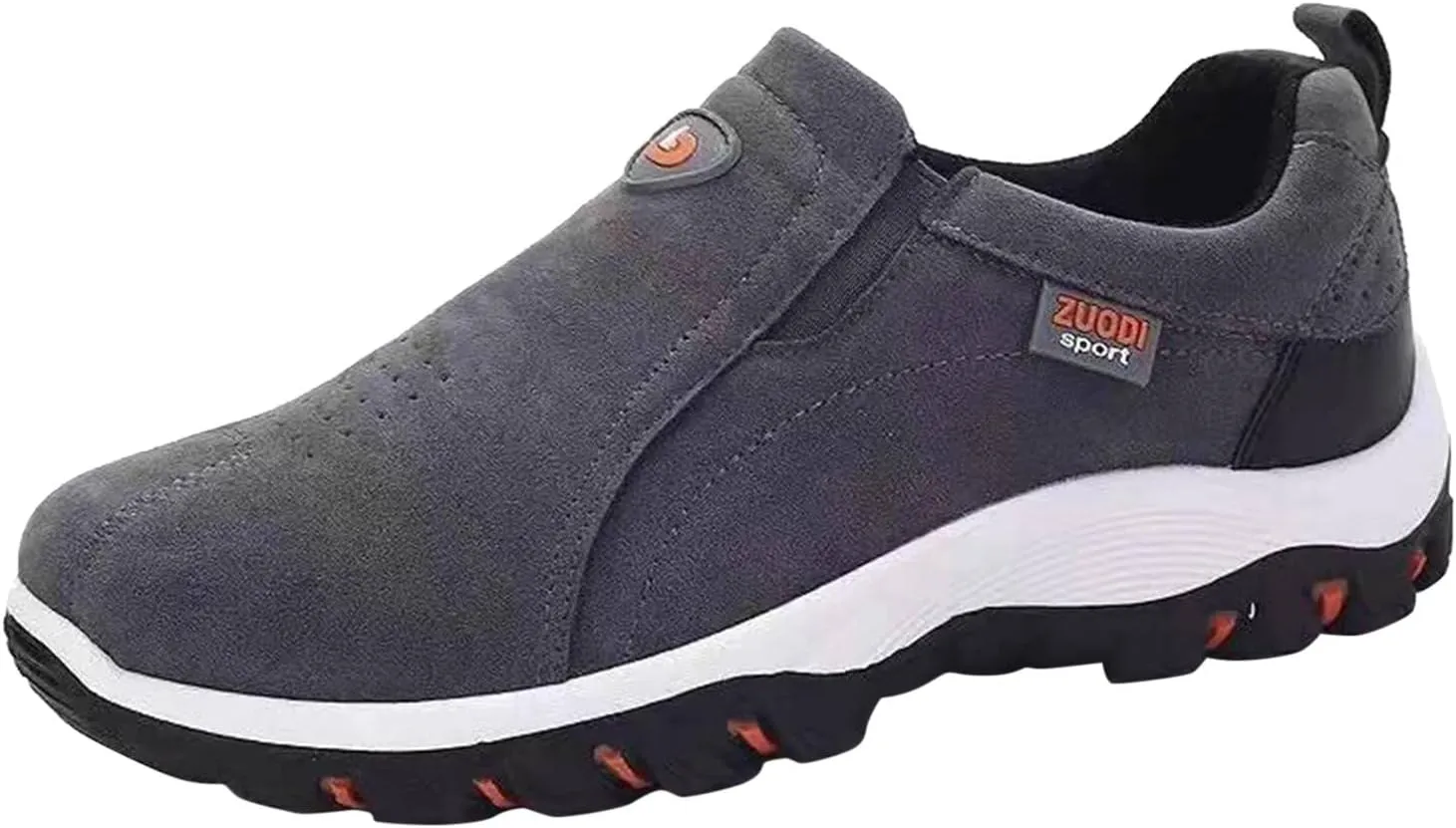 Men's Simple and Fashionable Round Head Solid Color Lightweight Breathable Soft Bottom Flannel Casual Chaos Sneaker