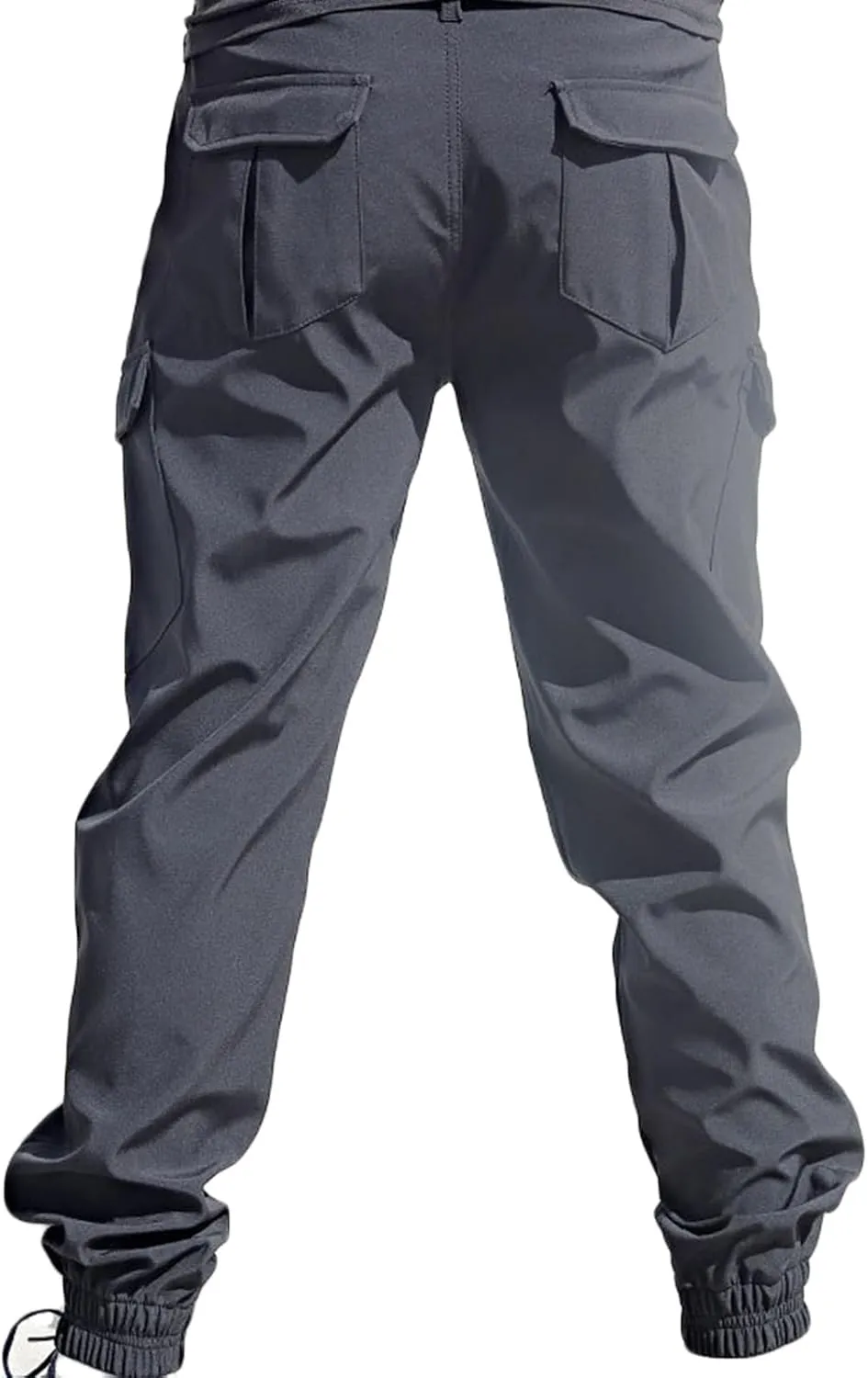 Mens Tactical Pants Fashion Solid Multiple Pockets Multi Multifunctional Work Trousers Slim Fit Cinch Bottom Trousers