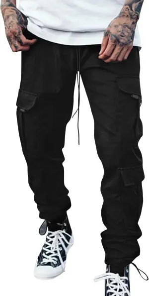 Mens Workout Cargo Sweatpants Pants Thermal Hiking Pants Men's Cargo Pants Lightweight Mens Work Pants Hiking Ripstop