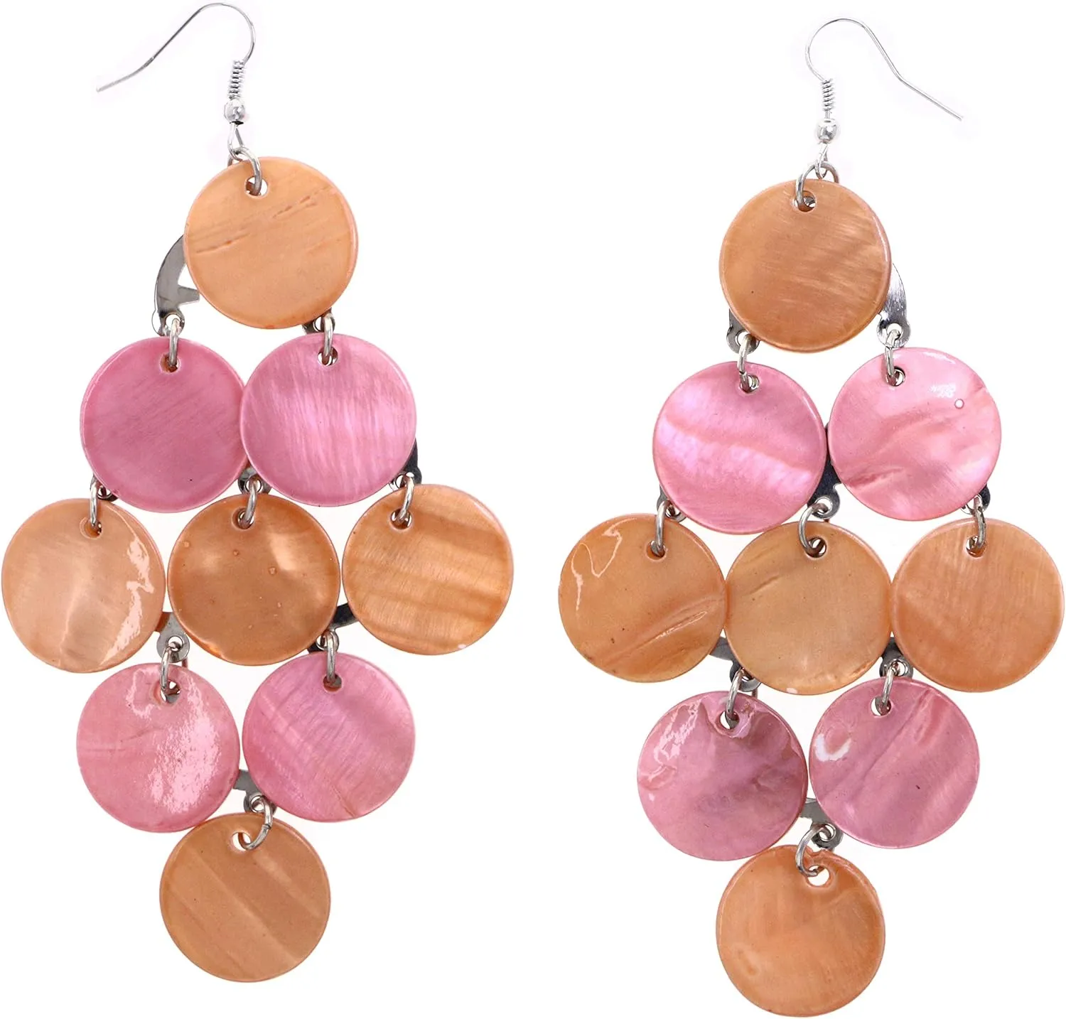 Mi Amore Chandelier-Earrings Orange/Pink