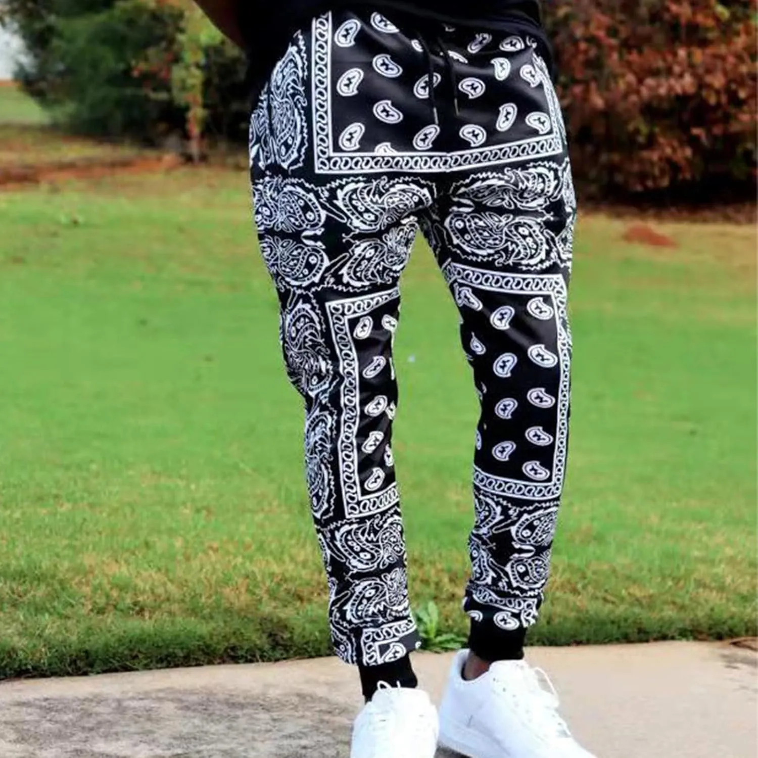 MIDOO Cargo Pants Men Casual Drawstring Chino Cargo Pants Lightweight Pants Outdoor Twill Track Jogging Sweatpants Pants