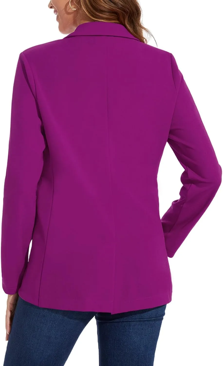 MINTLIMIT Blazers for Women One Button Jacket Suits Notched Lapel Classic Casual Formal Long Sleeve Blazer with Pockets