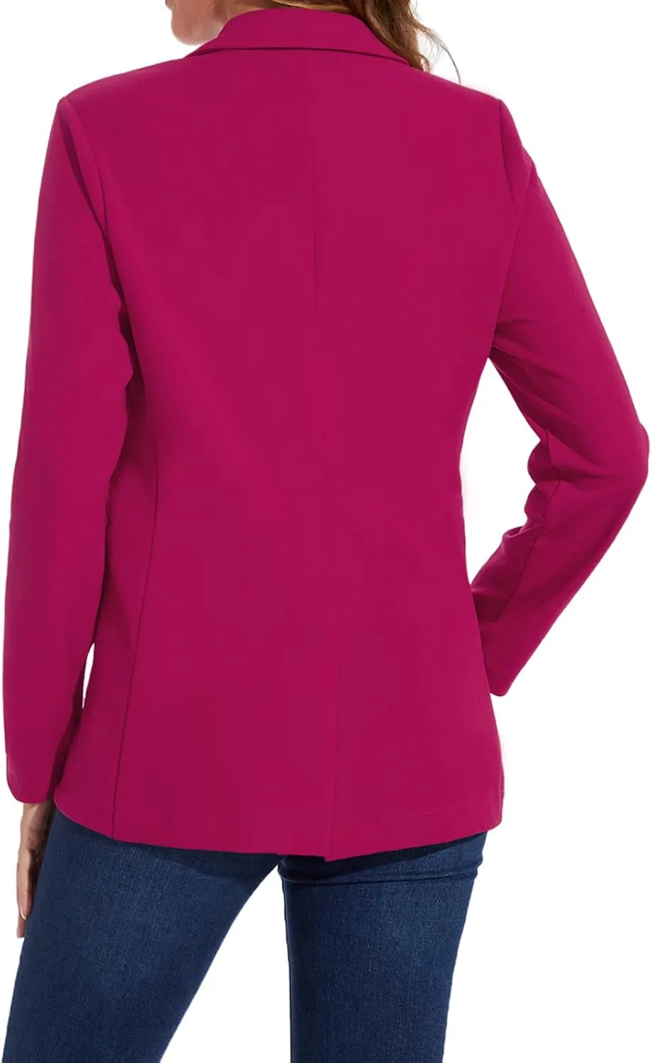 MINTLIMIT Blazers for Women One Button Jacket Suits Notched Lapel Classic Casual Formal Long Sleeve Blazer with Pockets