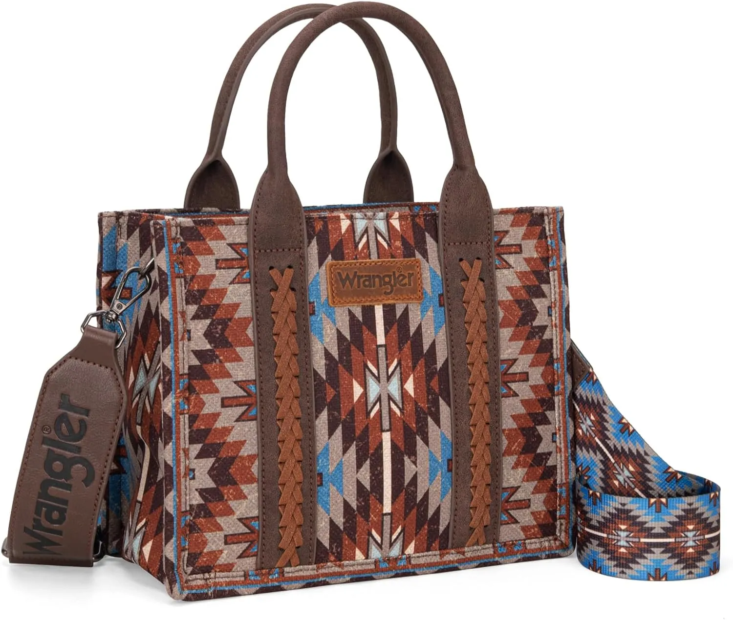 Montana West X Wrangler Tote Bag for Women Boho Aztec Shoulder Purse Top Handle Satchel Handbag