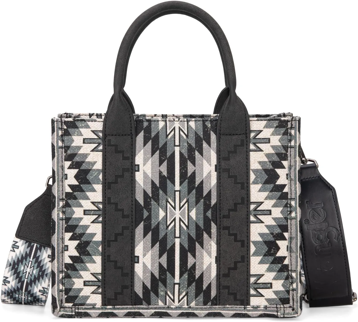 Montana West X Wrangler Tote Bag for Women Boho Aztec Shoulder Purse Top Handle Satchel Handbag
