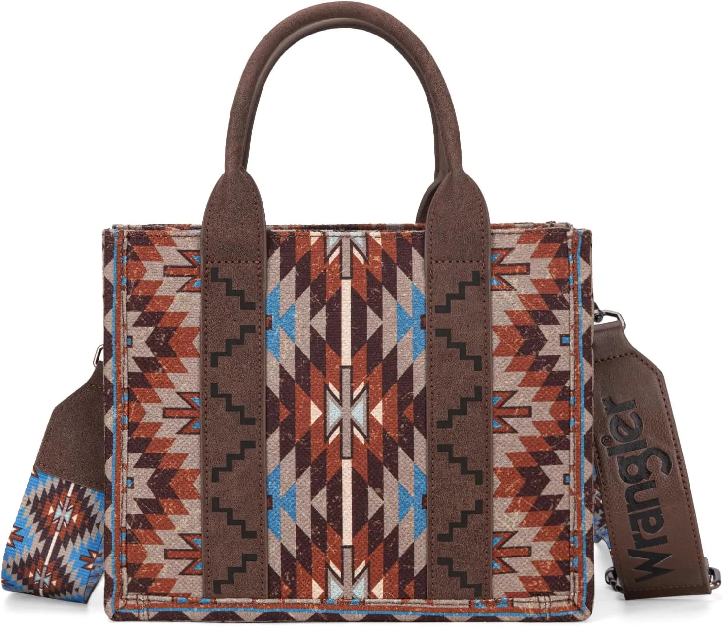 Montana West X Wrangler Tote Bag for Women Boho Aztec Shoulder Purse Top Handle Satchel Handbag