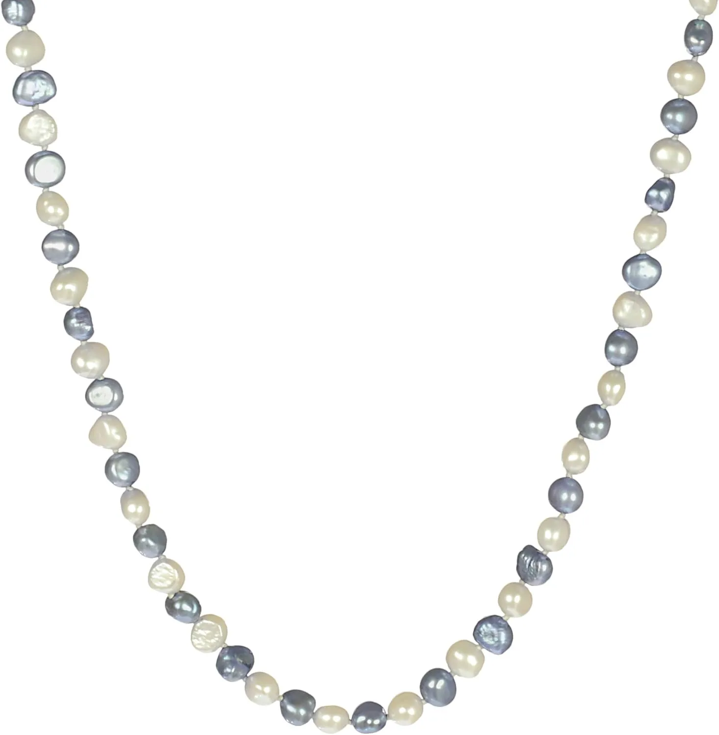 Multi-Tonal Dyed Baroque Freshwater Cultured Pearl Endless Necklaces 6-7 mm, 48"