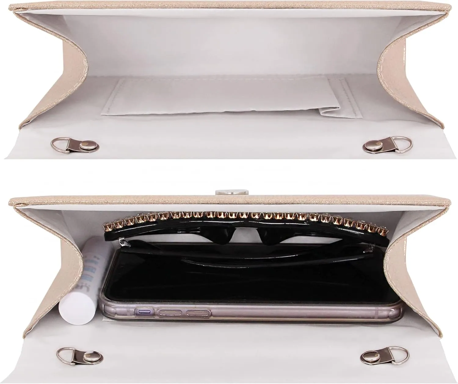 Naimo Bling Shiny Rhinestone Wedding Evening Party Clutch Handbag Purse