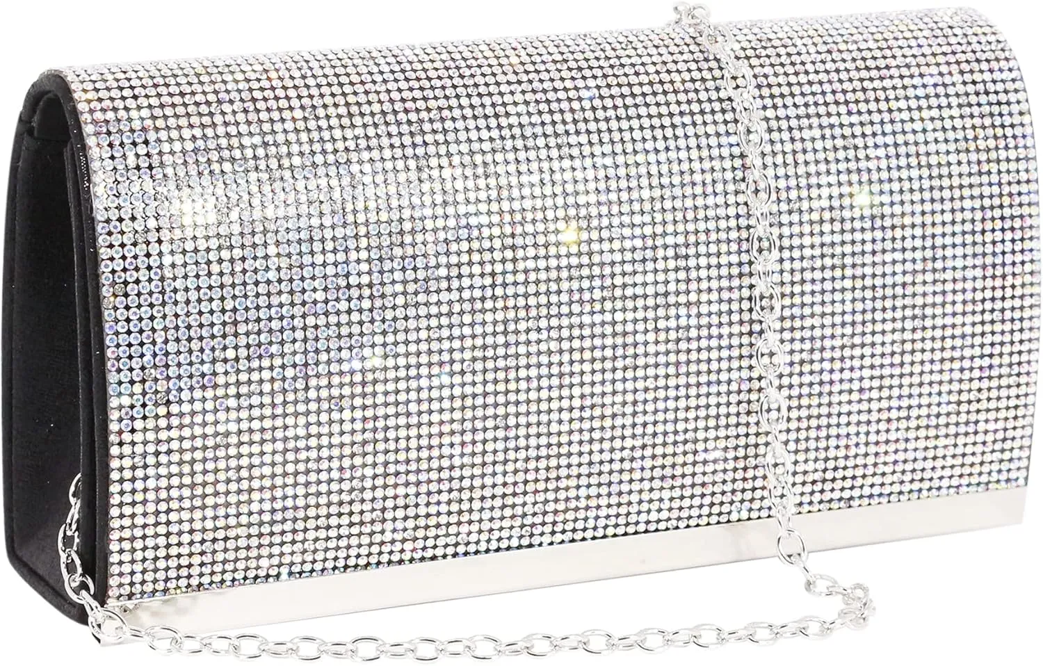 Naimo Bling Shiny Rhinestone Wedding Evening Party Clutch Handbag Purse