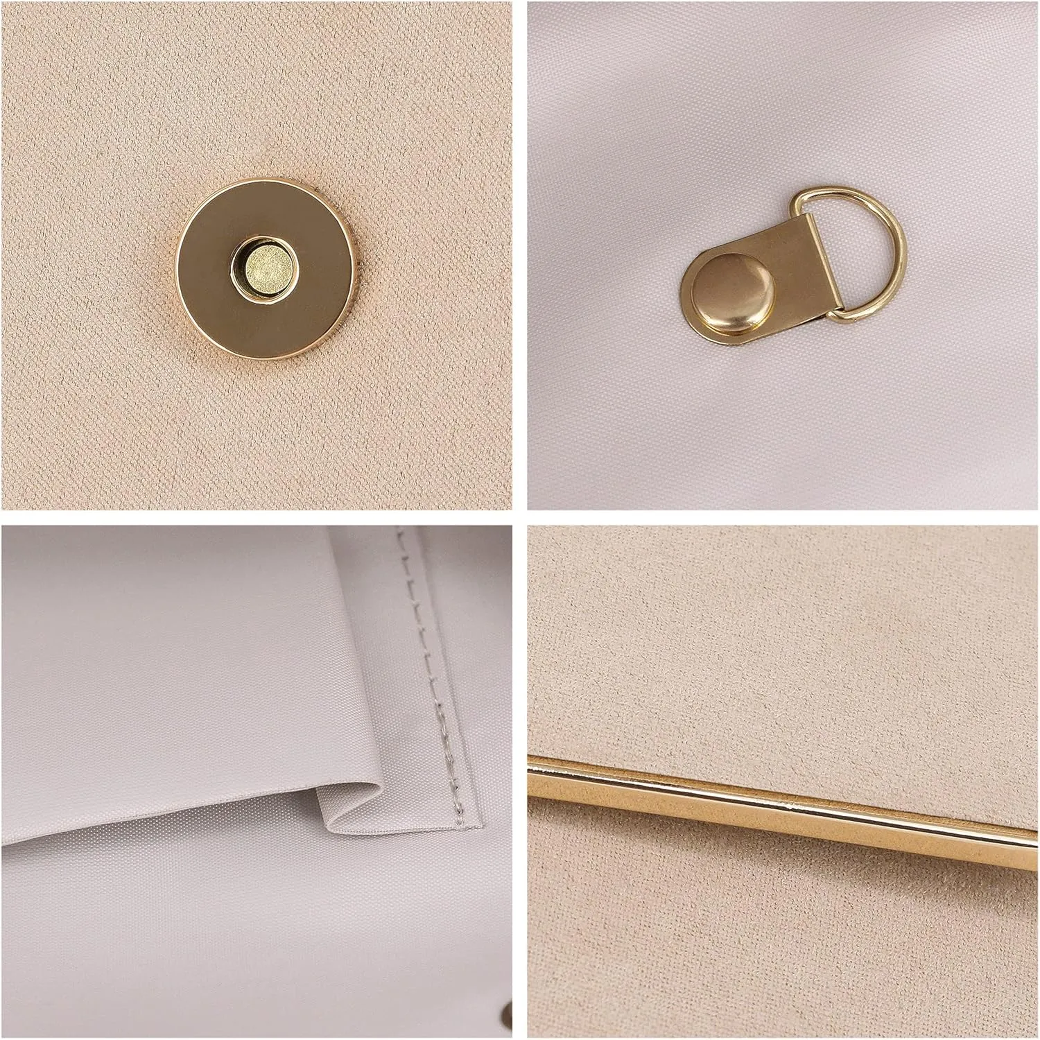 Naimo Flap Dazzling Small Clutch Bag Evening Bag With Detachable Chain