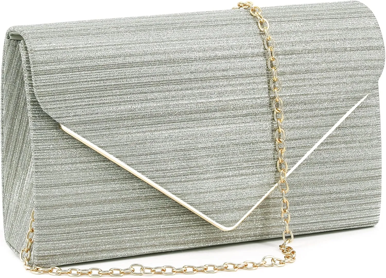 Naimo Patent Leather Glossy Envelope Clutch Flap Evening Bag Foldover Classic Handbag Wedding Party Clutches Purse