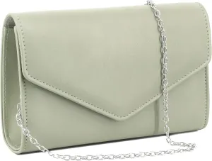 Naimo Patent Leather Glossy Envelope Clutch Flap Evening Bag Foldover Classic Handbag Wedding Party Clutches Purse