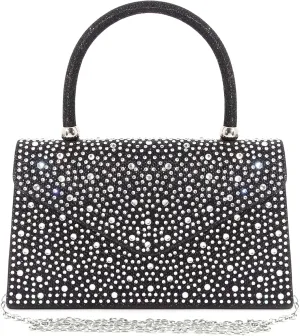 Naimo Shiny Crystal Evening Clutch Bag Top Handle Handbag Crossbody Shoulder Bag Wedding Party Bride Purse