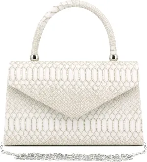 Naimo Shiny Crystal Evening Clutch Bag Top Handle Handbag Crossbody Shoulder Bag Wedding Party Bride Purse