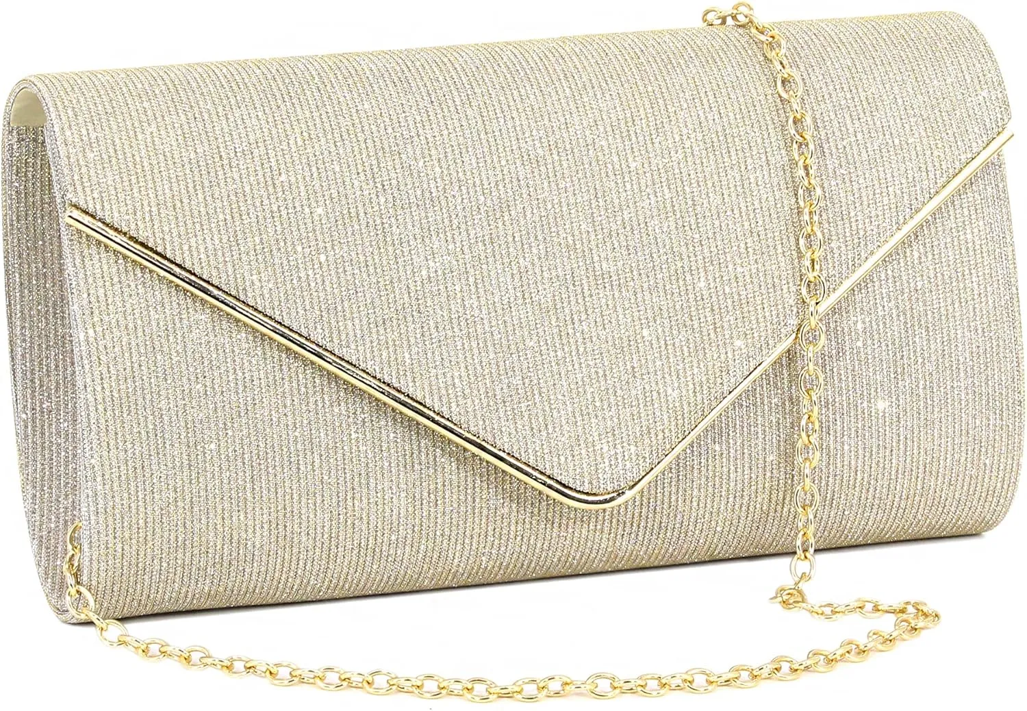 Naimo Women's Sequin Evening Purse Wedding Party Clutch Bag
