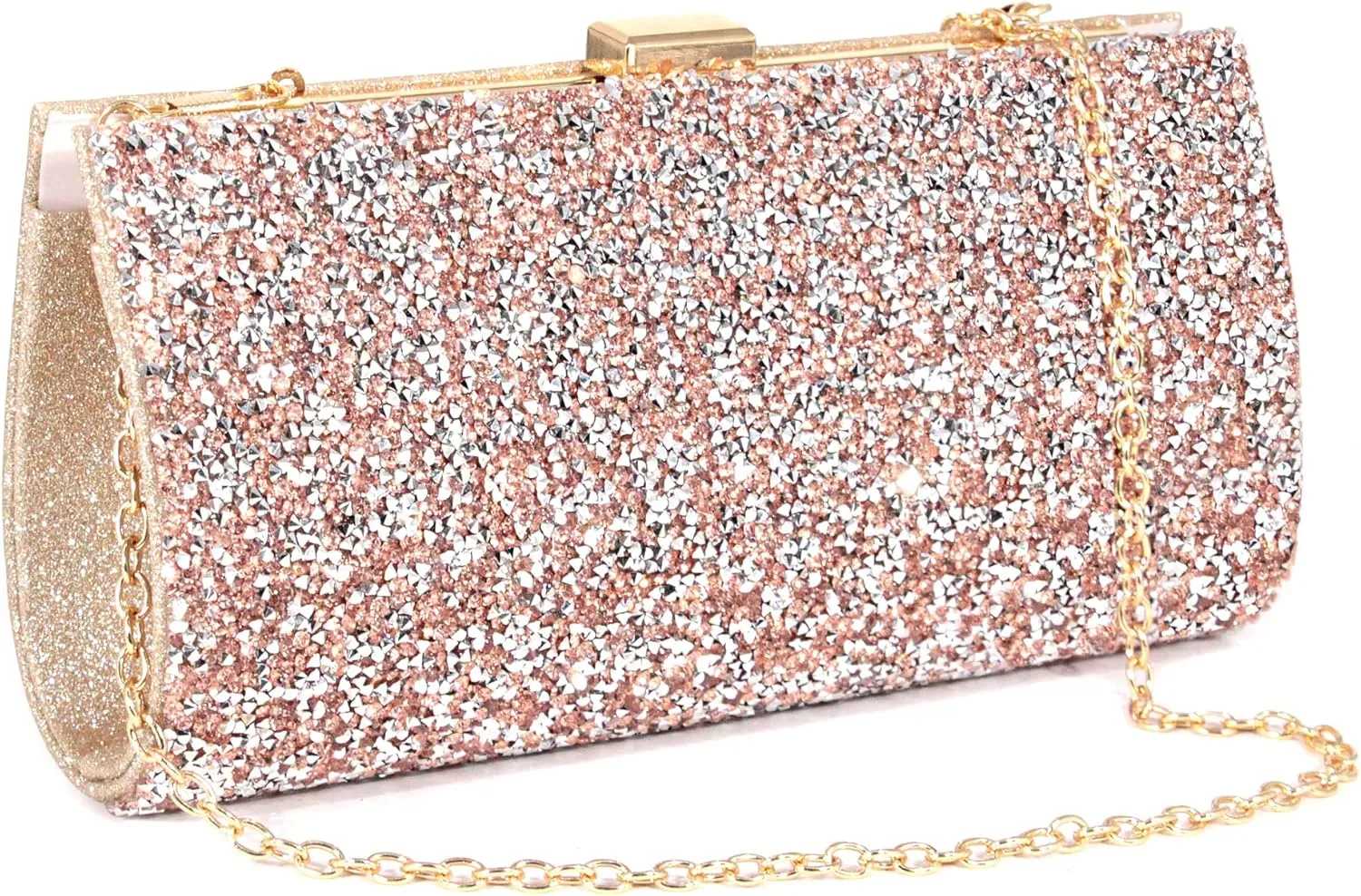 Naimo Women's Sequin Rhinestone Evening Bag Elegant Glitter Clutch Handbag Purse
