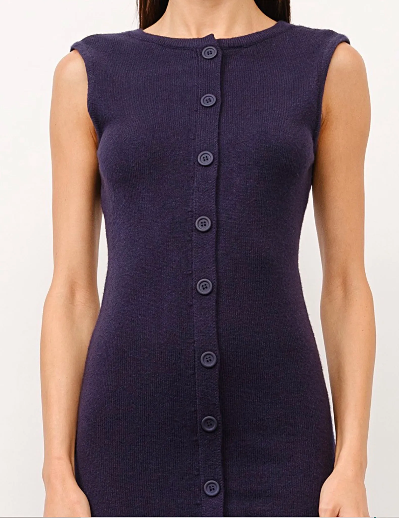 Octavia Navy Knit Mini Dress