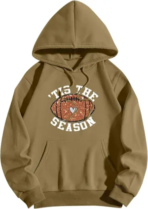 Oversized Hoodies For Women Pullover Casual Long Sleeve Drawstring Pullover With Pocket Cute Print Hoodie