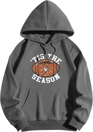 Oversized Hoodies For Women Pullover Casual Long Sleeve Drawstring Pullover With Pocket Cute Print Hoodie