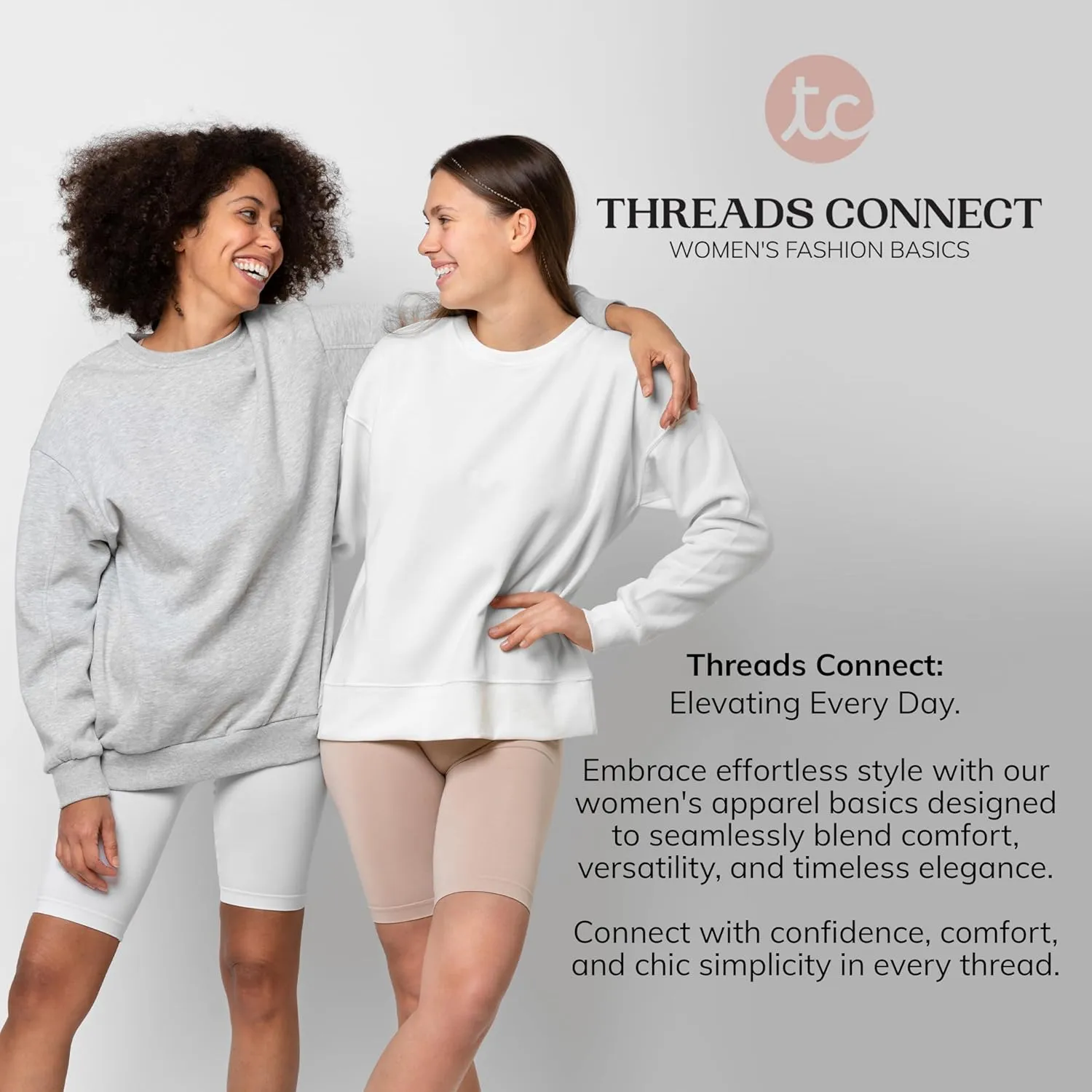 Oversized Sweatshirt for Women  Crewneck Fleece Pullover Soft Trendy Sweatshirt