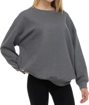 Oversized Sweatshirt for Women  Crewneck Fleece Pullover Soft Trendy Sweatshirt