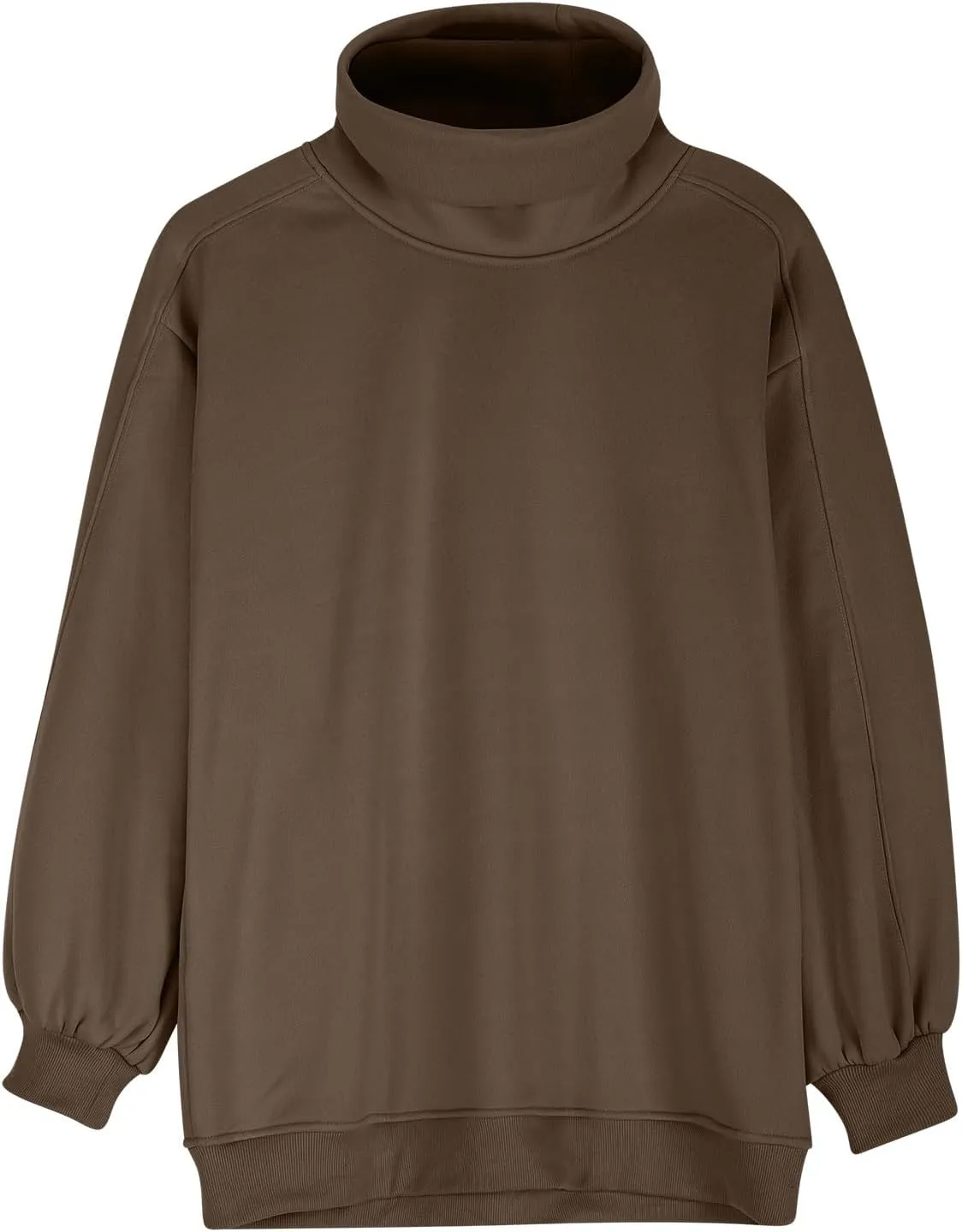 Oversized Sweatshirt For Women Fall Fashion 2024 Casual Solid Cowl Neck Pullover Tops Long Sleeve y2k Hoodies