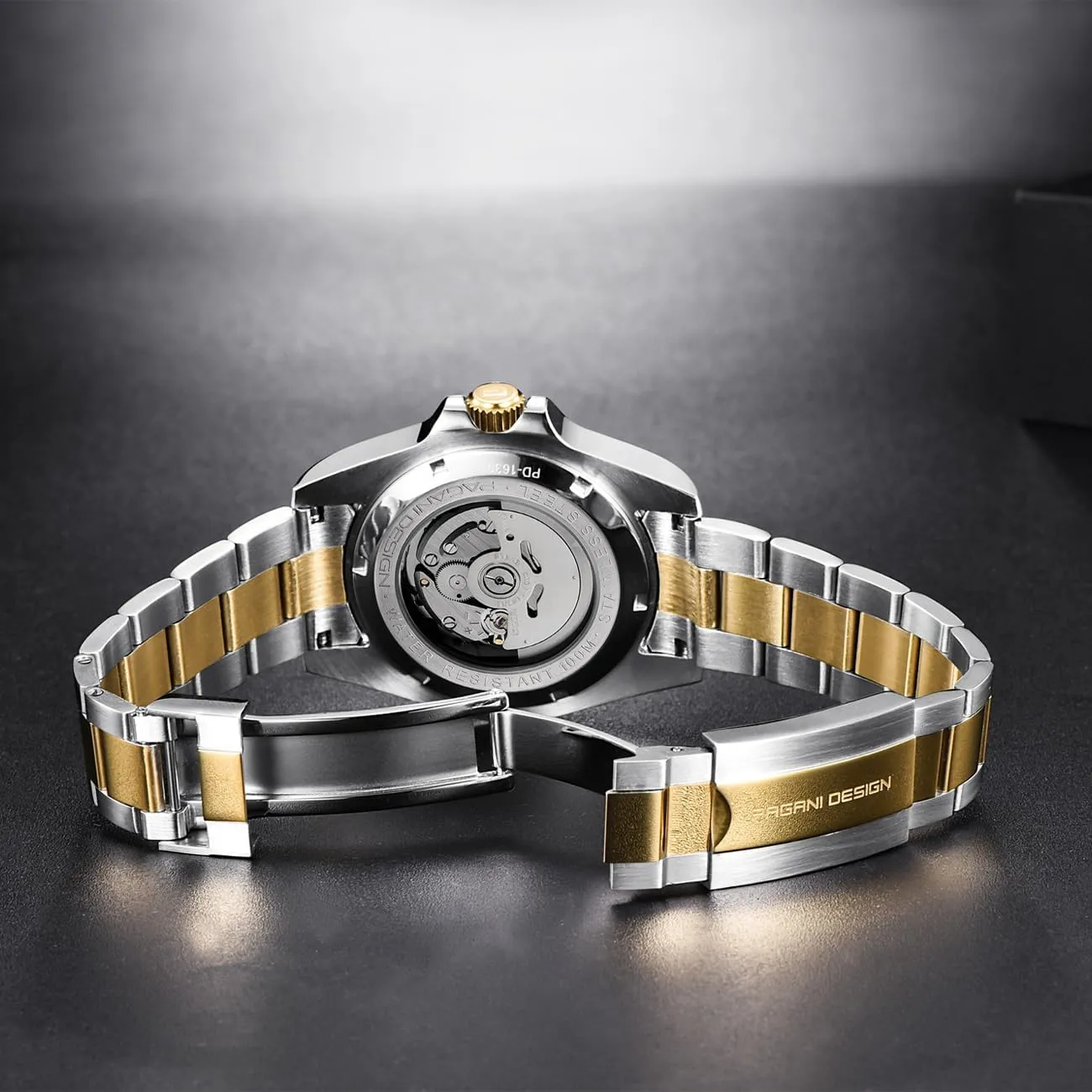 Pagani Design Automatic Watch for Men NH35 Mechanical Sapphire Crystal Stainless Steel Business Wrist Watches 100M Waterproof PD-1639