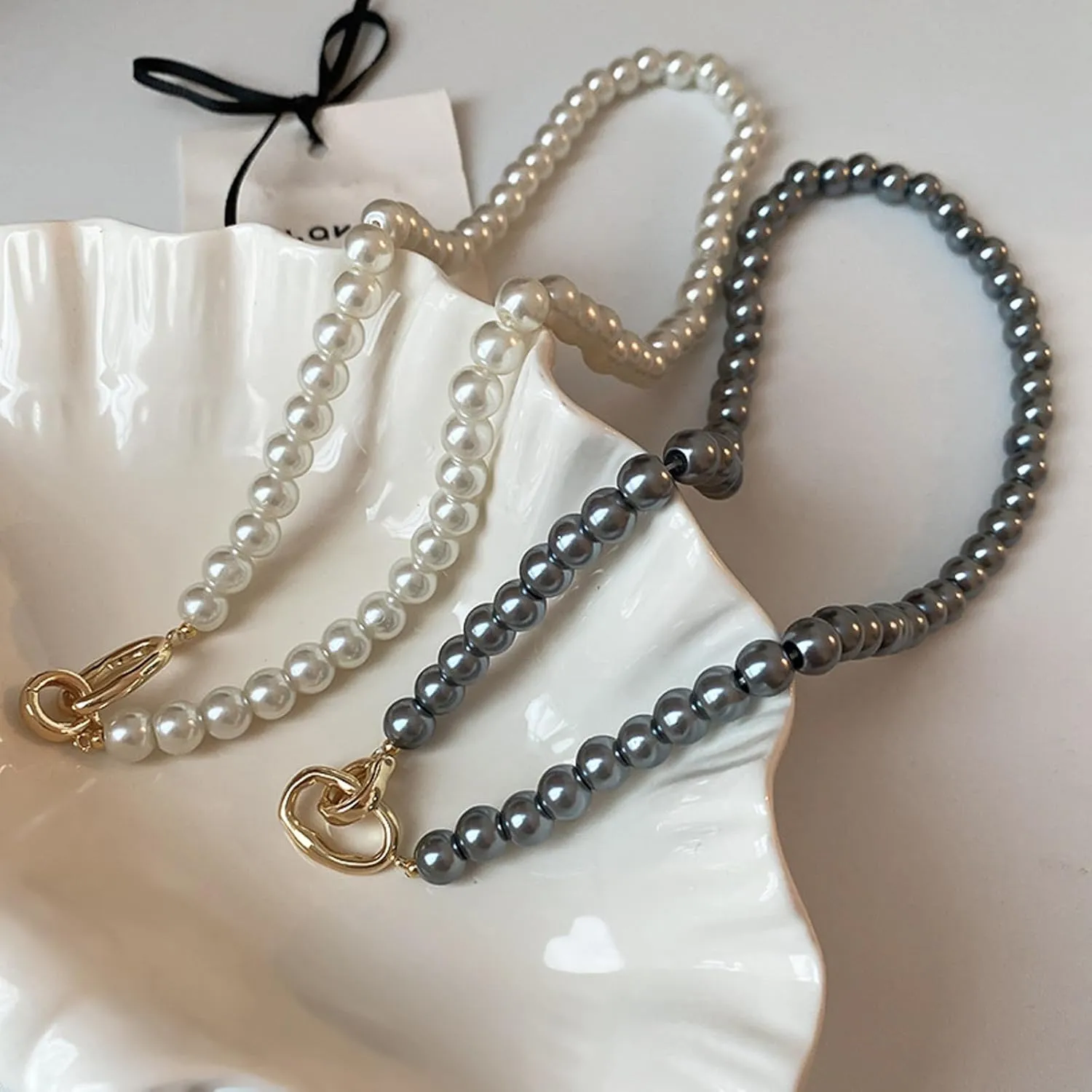 Pearl Choker Necklace Pearl Necklaces for Women Wedding Pearl Beaded Necklace Dainty Pearl Jewelry for Wedding