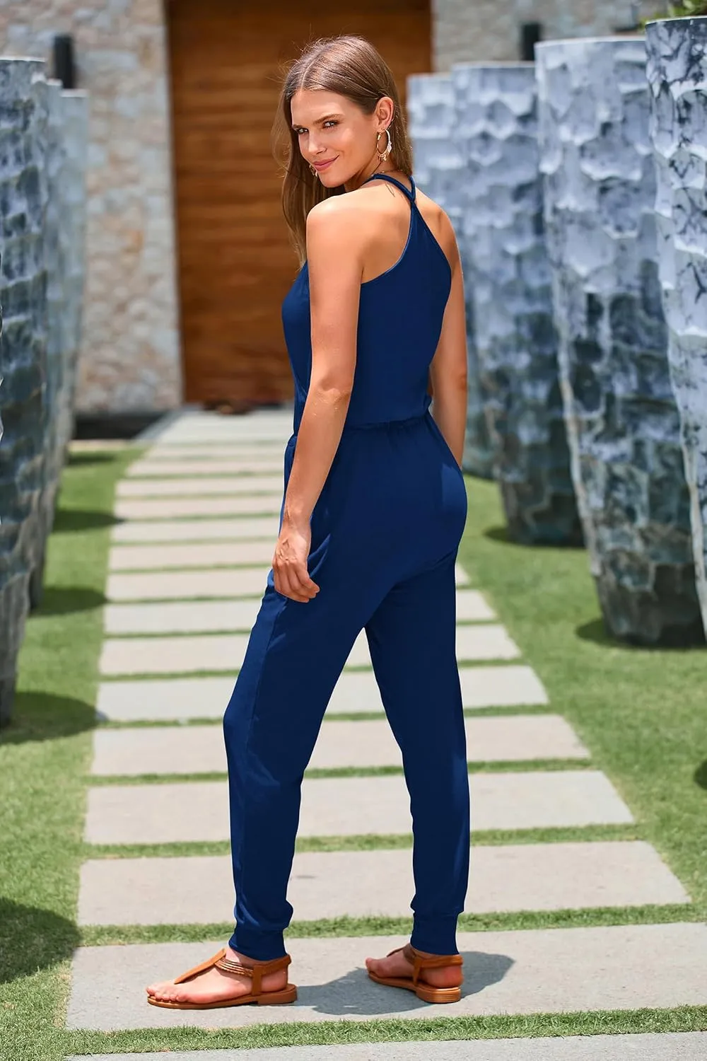 PRETTYGARDEN Womens Summer Casual One Piece Jumpsuits Spaghetti Strap Pants Romper 2025 Spring Vacation Resort Outfits